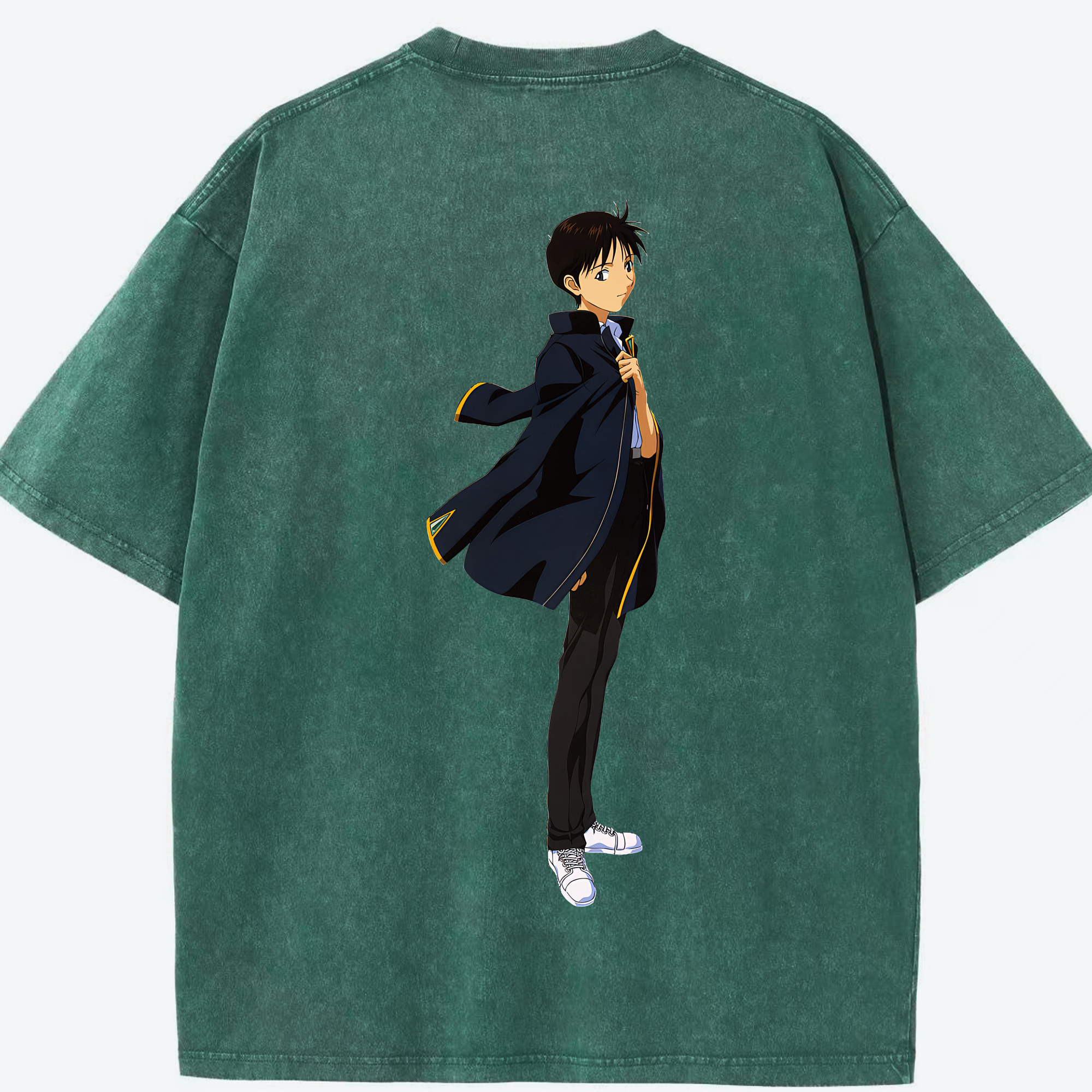 （画像用） EVA 新世紀エヴァンゲリオン 綿100% ヴィンテージ風 半袖Tシャツ（背面プリント）